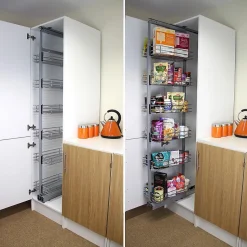 KuKoo Garde-Manger Coulissant de Cuisine 190-220cm Hauteur