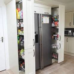 KuKoo Garde-manger de cuisine à fermeture amortie 46cm P x 170-195cm H