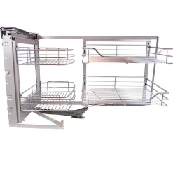 KuKoo Paniers Métalliques d Angle Coulissants - Côté gauche