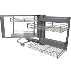 KuKoo Paniers Métalliques d Angle Coulissants - Côté Droit