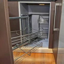 KuKoo Paniers Métalliques d Angle Coulissants - Côté Droit