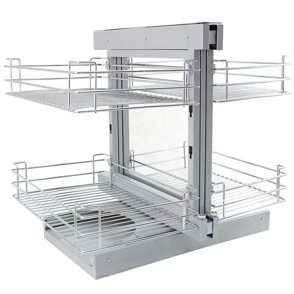 KuKoo Paniers Métalliques d Angle Coulissants - Côté Gauche