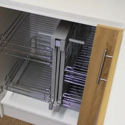 KuKoo Paniers Métalliques d Angle Coulissants - Côté Gauche