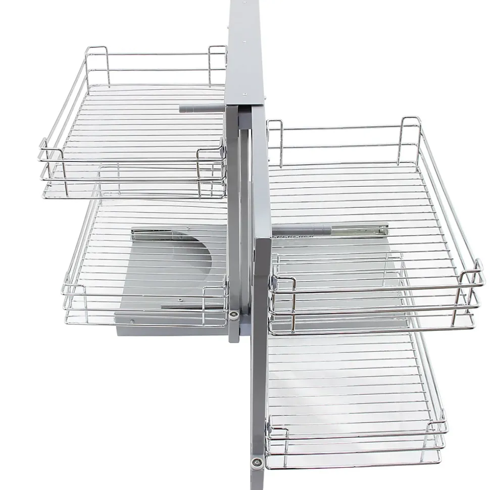 KuKoo Paniers Métalliques d Angle Coulissants - Côté Gauche