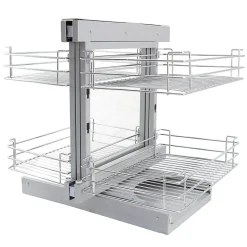 KuKoo Paniers Métalliques d Angle Coulissants - Côté Droit