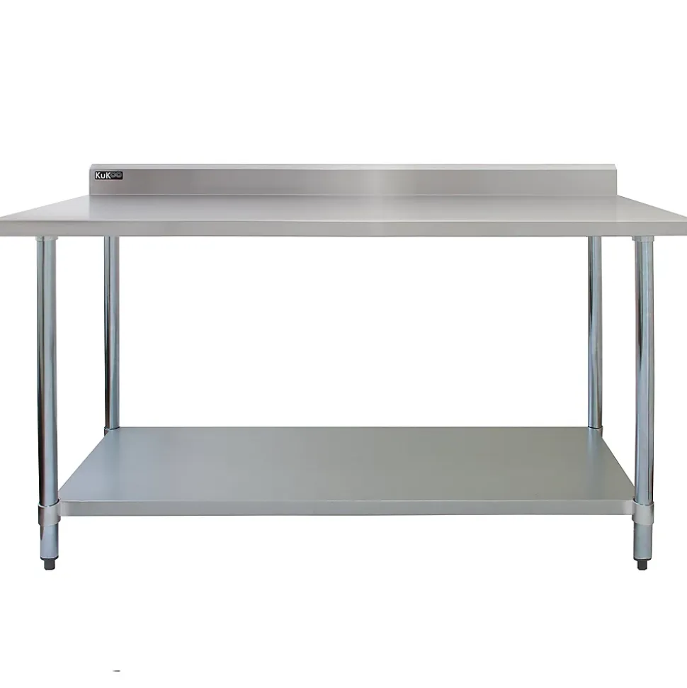 KuKoo Table de Travail en Inox - 150 x 60 x 90 xm