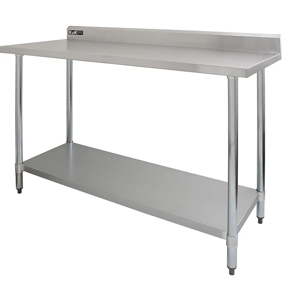 KuKoo Table de Travail en Inox - 150 x 60 x 90 xm
