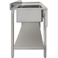 KuKoo Évier en Acier Inoxydable - Egouttoir à Droite