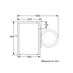 Lave-linge frontal 60cm 9kg 1400 - 0 tr/min Bosch WAN2827ZFR série 4