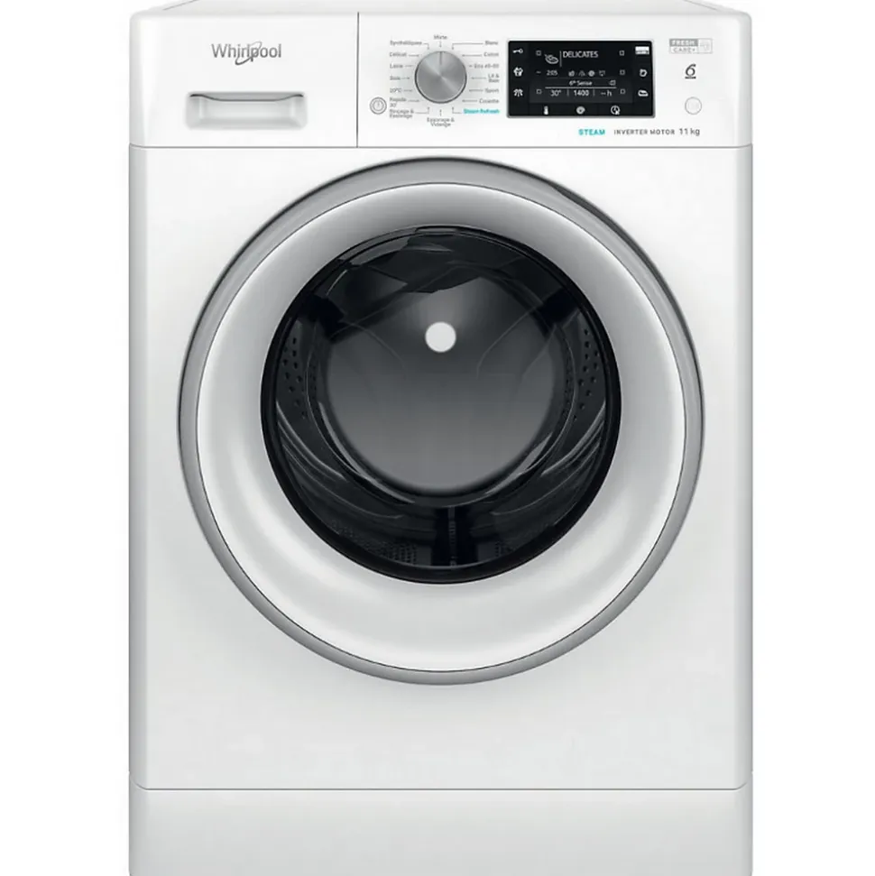 Lave-linge frontal 60cm 11kg 1400 tours/min Whirlpool FFDD11469SVFR
