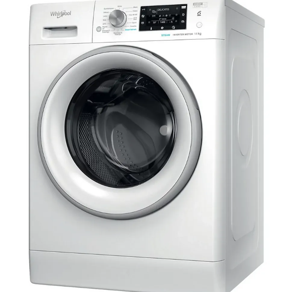 Lave-linge frontal 60cm 11kg 1400 tours/min Whirlpool FFDD11469SVFR