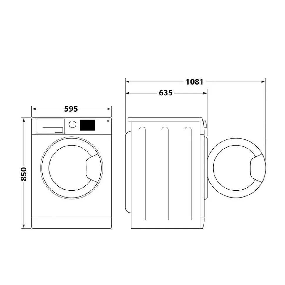 Lave-linge frontal 60cm 11kg 1400 tours/min Whirlpool FFDD11469SVFR