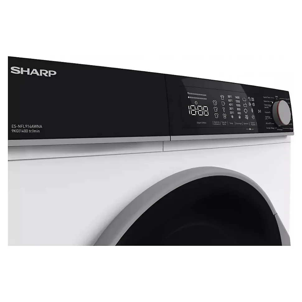 Lave-linge frontal SHARP ESNFL914AWNA