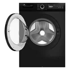 Lave-linge hublot CONTINENTAL EDISON CELL12140IBT - 12 kg - Largeur 59,6 cm - Classe A - 1400 trs/min - moteur induction - noir