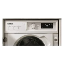 Lave-linge hublot encastrable HOTPOINT BIWMHG81485EU - 8 kg - Induction - L60cm - 1400 trs/min - Classe B
