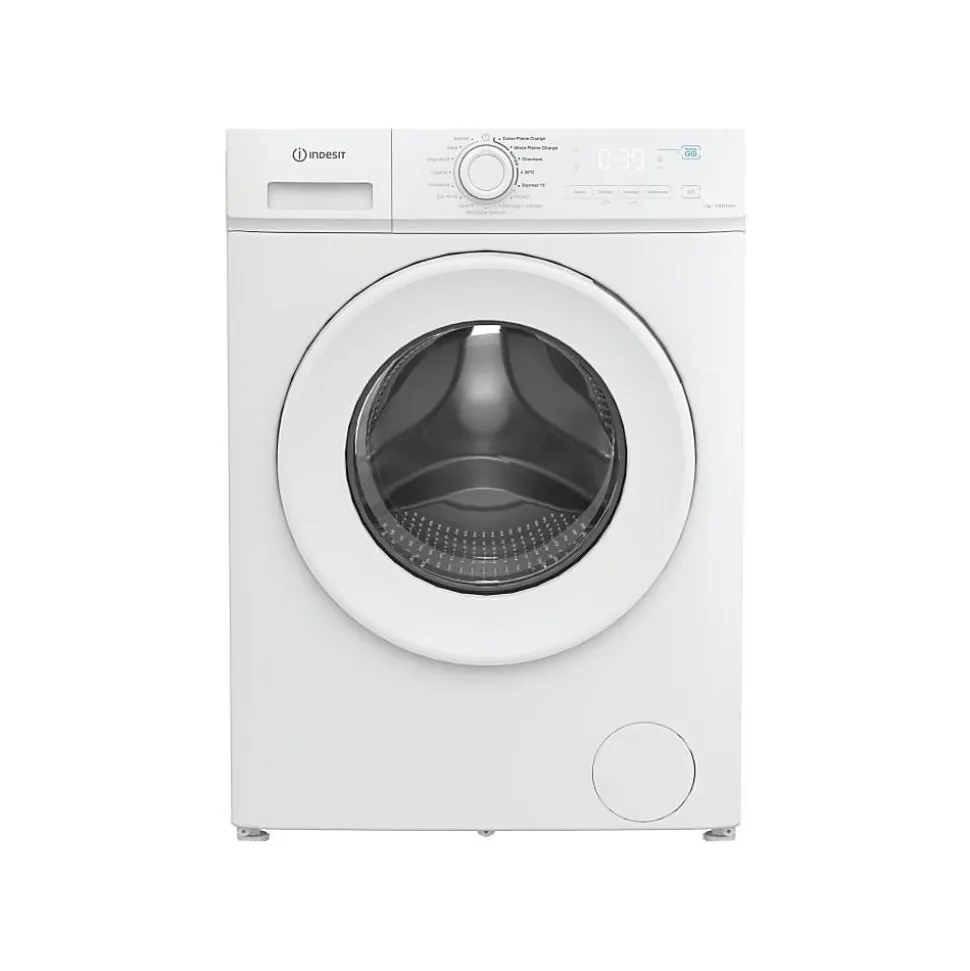 Lave-linge hublot INDESIT IMA762MYTIMEFR - 7 kg - Induction - 1200 trs/min - Push&Go - Classe A - Blanc