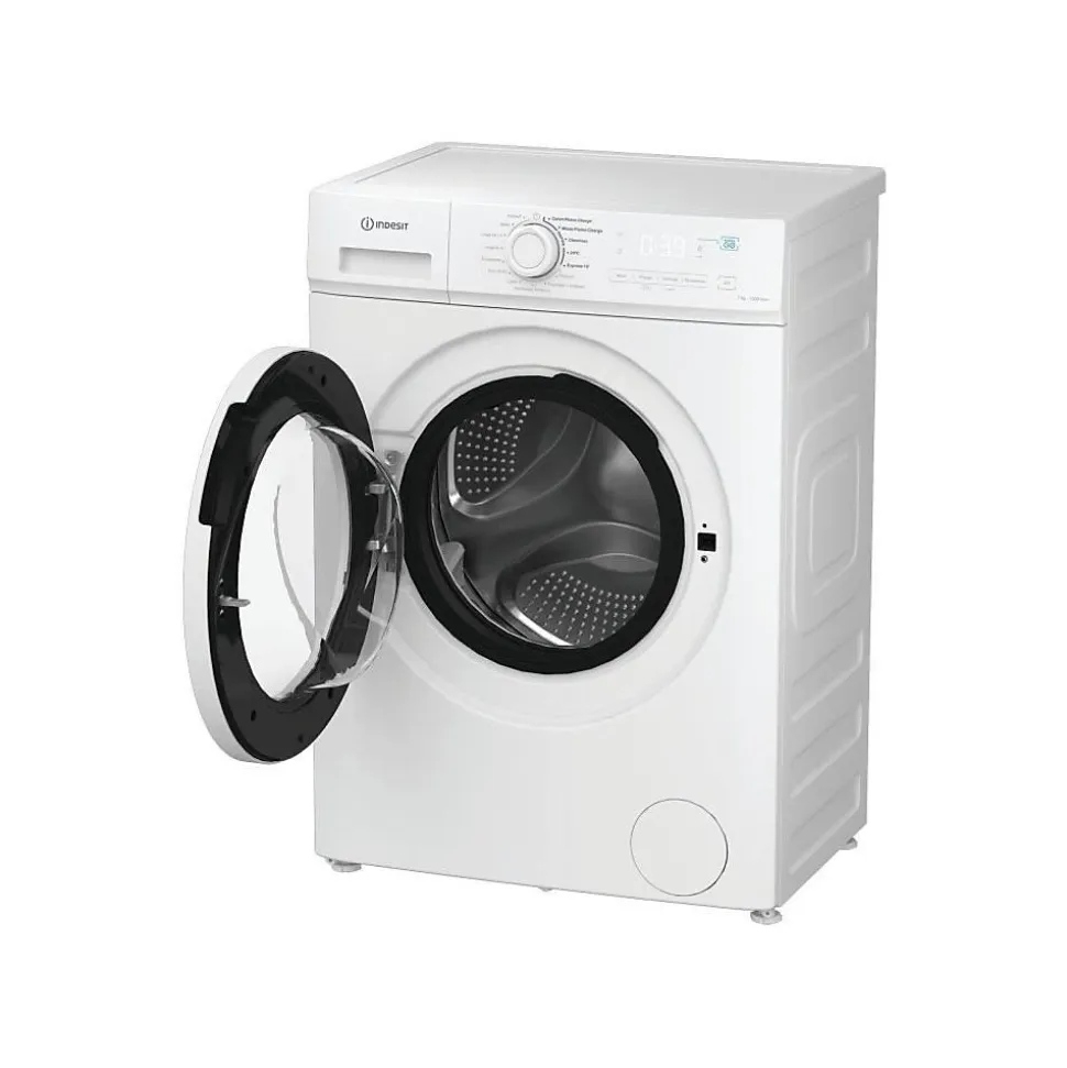 Lave-linge hublot INDESIT IMA762MYTIMEFR - 7 kg - Induction - 1200 trs/min - Push&Go - Classe A - Blanc