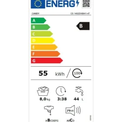 Lave-linge Hublot 8kg 1400trsmin SimplyFi CANDY