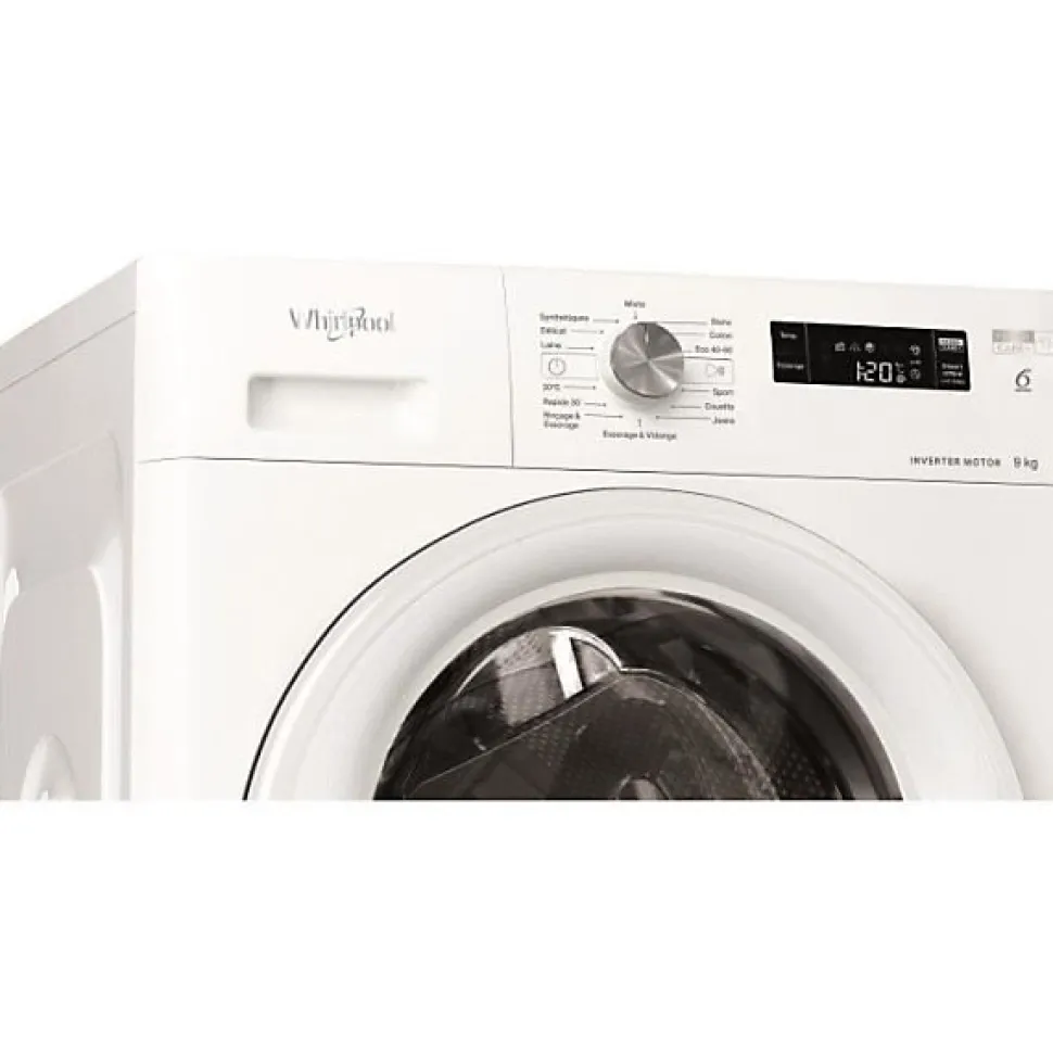 Lave-linge Hublot 9kg 1200trsmin WHIRLPOOL