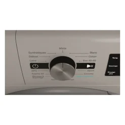 Lave-linge hublot WHIRLPOOL FFBP10489SBSVFR - 10 kg - Induction - L60cm - 1400 trs/min - Silver