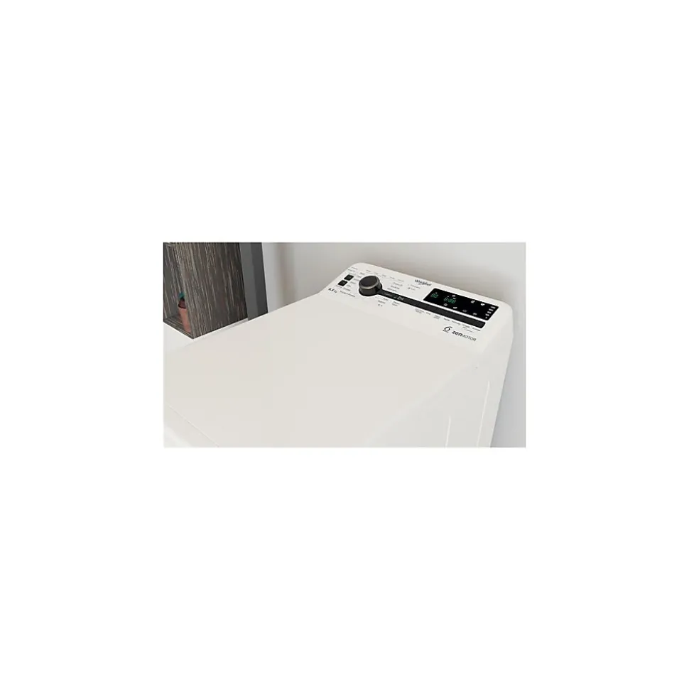 Lave-linge top 6.5kg 1200 tours/min blanc Whirlpool TDLRBX65242BSFR