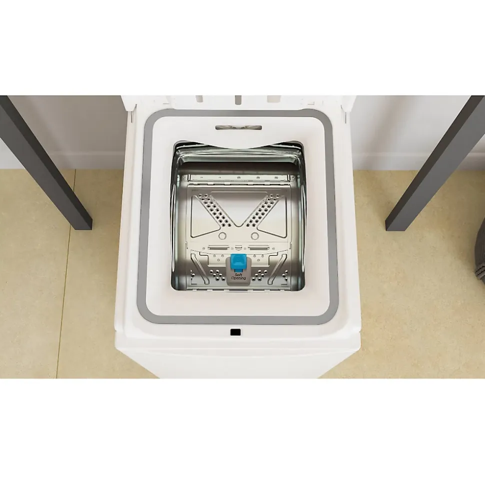 Lave-linge top 6.5kg 1200 tours/min blanc Whirlpool TDLRBX65242BSFR