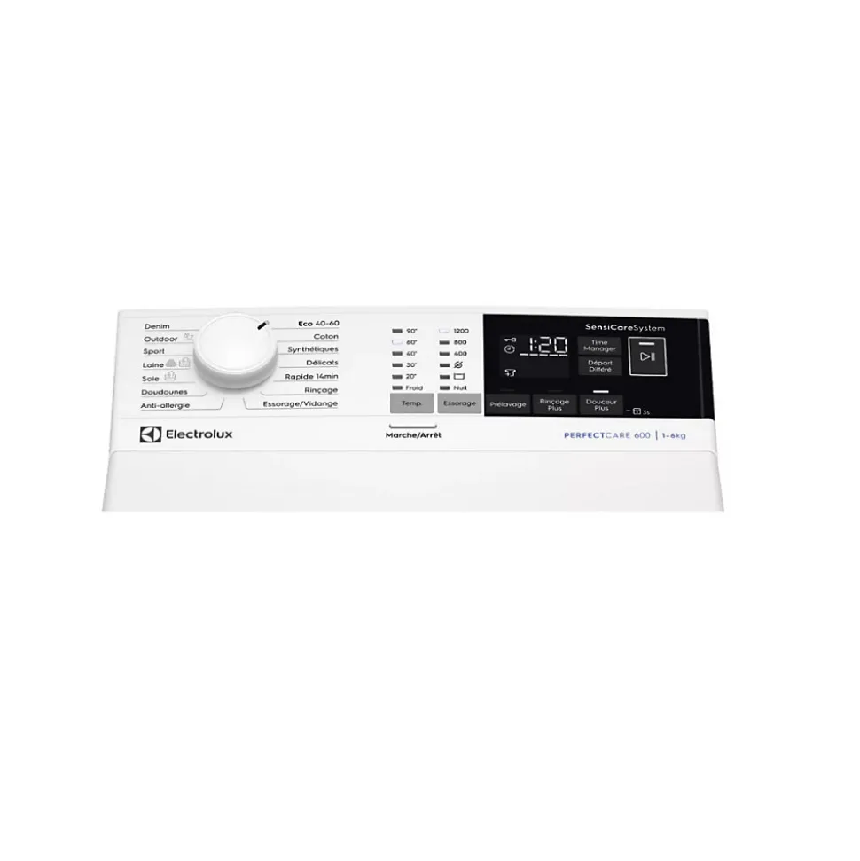 Lave-linge top 6kg 1200 tours/min Electrolux EW6T3264AK