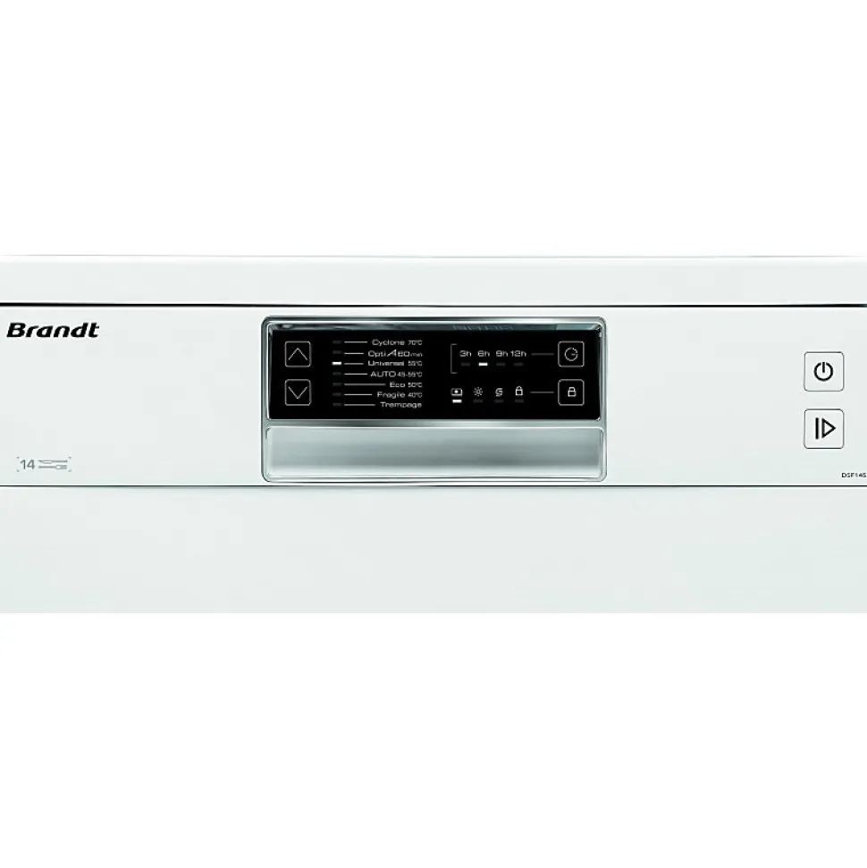 Lave-vaisselle 60cm 14 couverts 44db Brandt DSF14524W