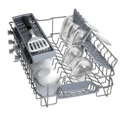 Lave-vaisselle 45cm 10 couverts 46db intégrable avec bandeau metallic Bosch SPI2HKS42E
