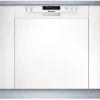 Lave-vaisselle 60cm 14 couverts 44db intégrable avec bandeau Brandt BDB424LW