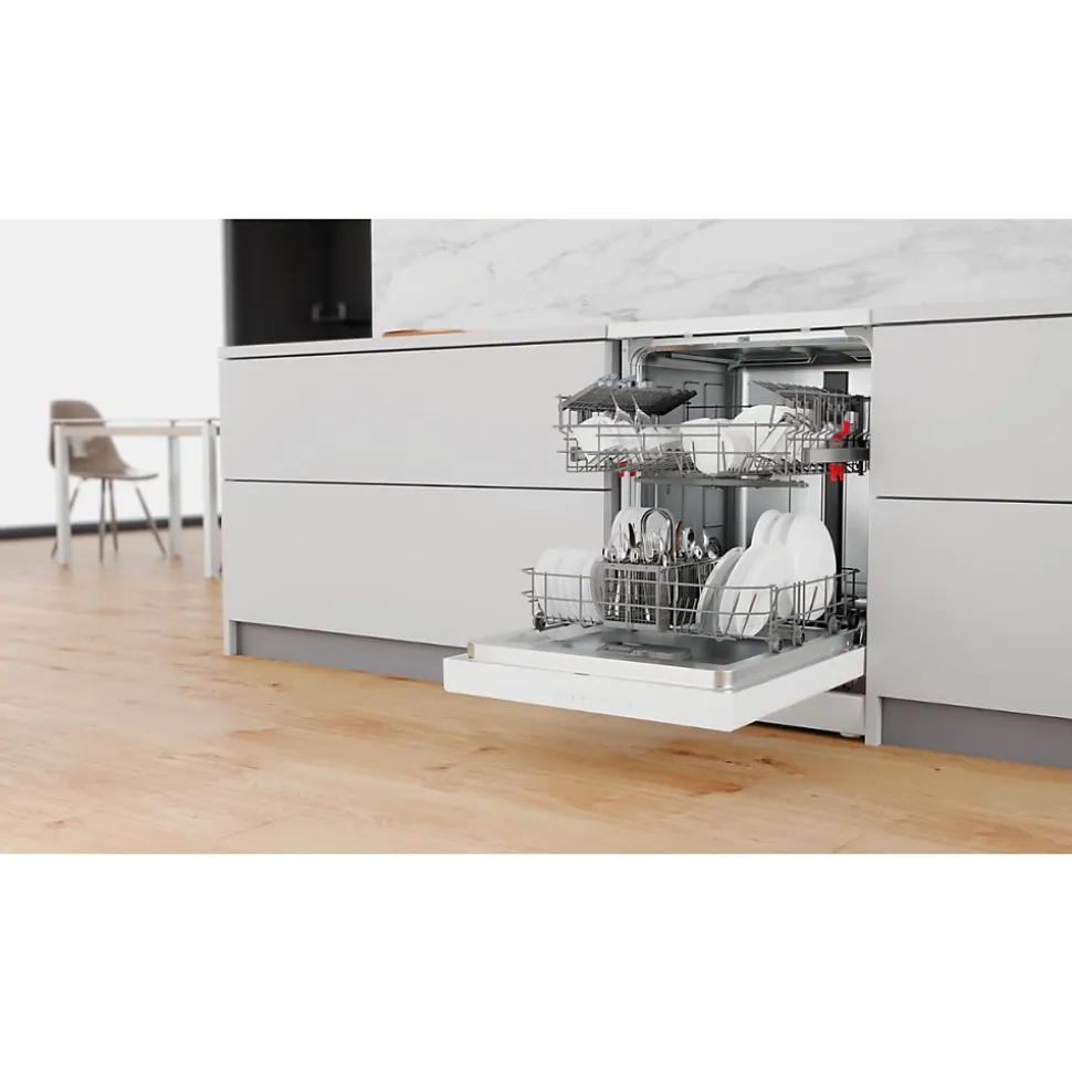 Lave-vaisselle 60cm 14 couverts 44db Whirlpool W2FHD624X