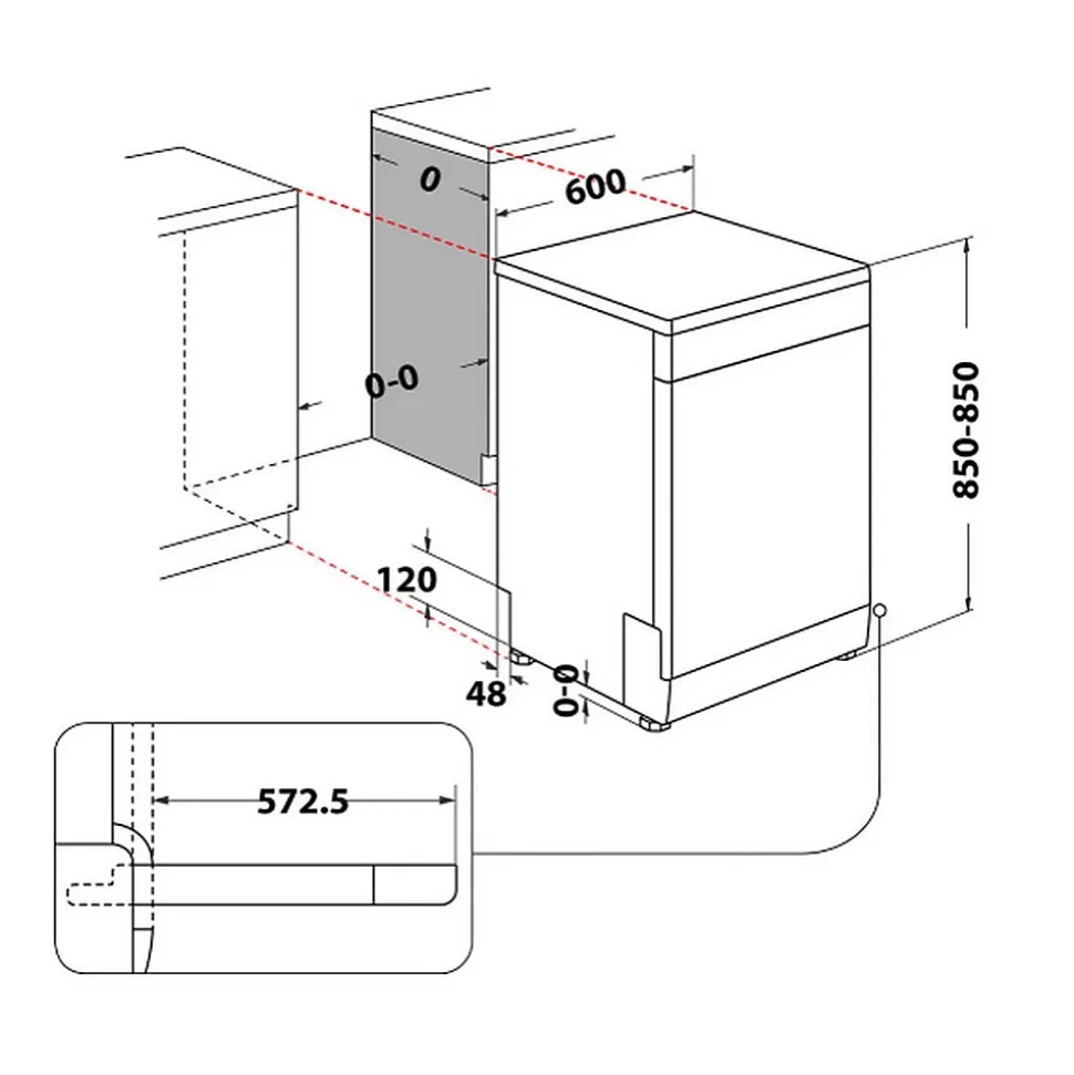 Lave-vaisselle 60cm 14 couverts 46db inox Hotpoint H2FHL626X