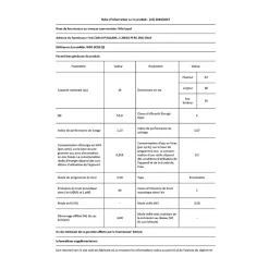 Lave-vaisselle 60cm 14 couverts 46db intégrable avec bandeau Whirlpool WBC3C26