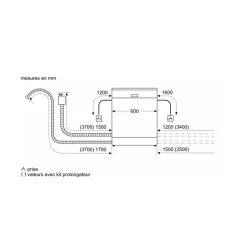 Lave-vaisselle 60cm pose-libre - SER2 - Classe énergie E - Indice de ré BOSCH - SMS25GI09F