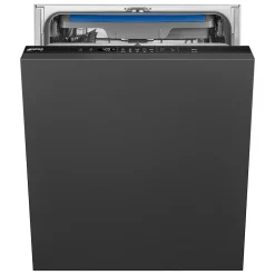 Lave-vaisselle encastrable 14 couverts l. 60 cm STL362DQ Smeg noir