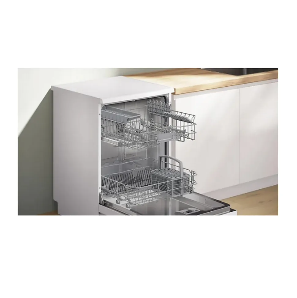 Lave-vaisselle intégrable BOSCH SMS2HTW02E SER2 - 14 couverts - Induction - L60cm - 43 dB - Blanc