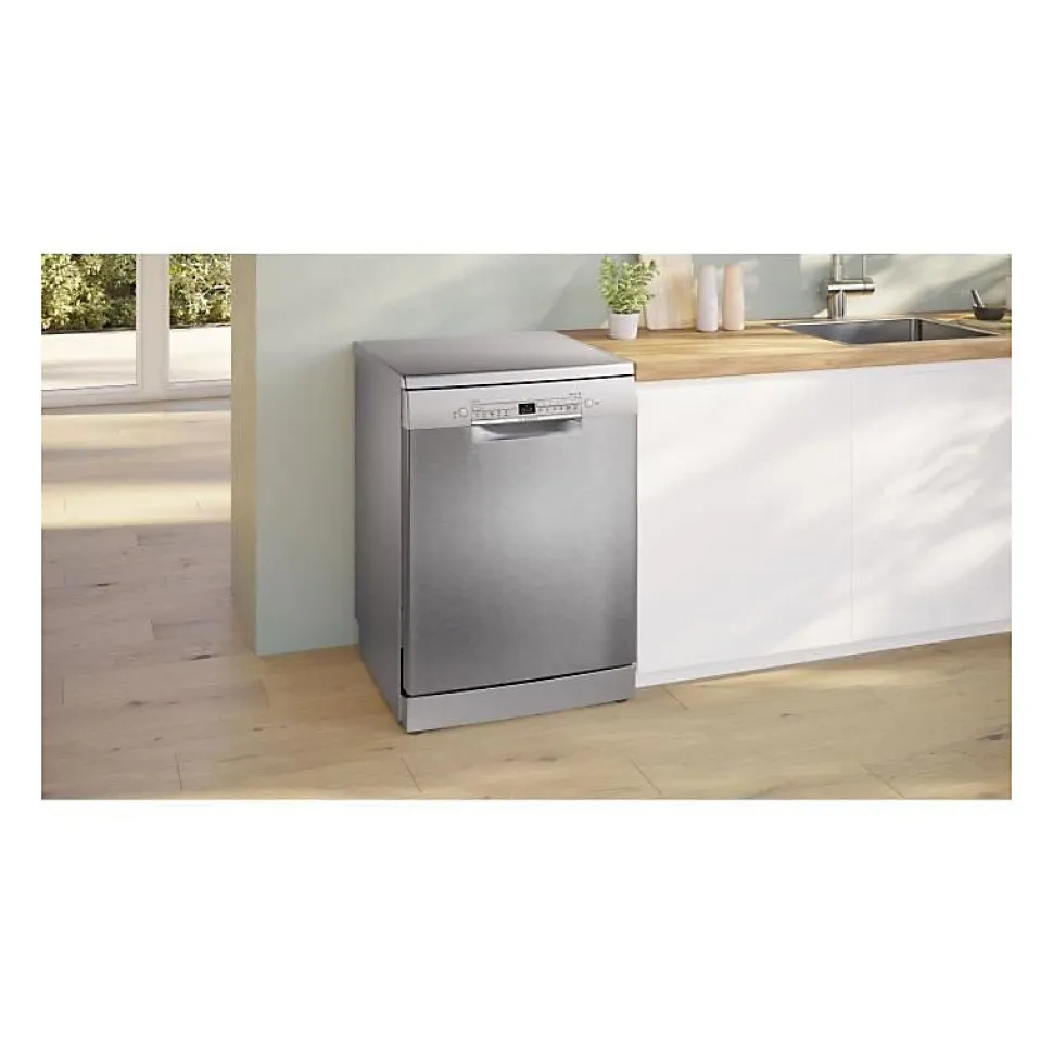 Lave-vaisselle pose libre BOSCH SMS2HVI02E SER2 - 14 couverts - Induction - L60cm - 46 dB - tiroir a couverts - Inox
