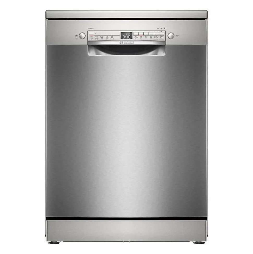 Lave-vaisselle pose libre BOSCH SMS2HVI02E SER2 - 14 couverts - Induction - L60cm - 46 dB - tiroir a couverts - Inox