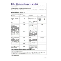 Lave-vaisselle pose libre BRANDT 10 Couverts 45cm A++, BRADFS1010X