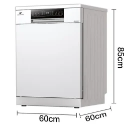 Lave-vaisselle pose-libre - CONTINENTAL EDISON - CELV1544IWP - 15 couverts - Inverter - 60 cm - 42 dB - Blanc