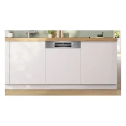Lave-vaisselle semi-encastrable BOSCH SMI6ZCS10E SER6 - 14 couverts - Induction - L60cm - 40 dB - Classe B - Acier Brossé