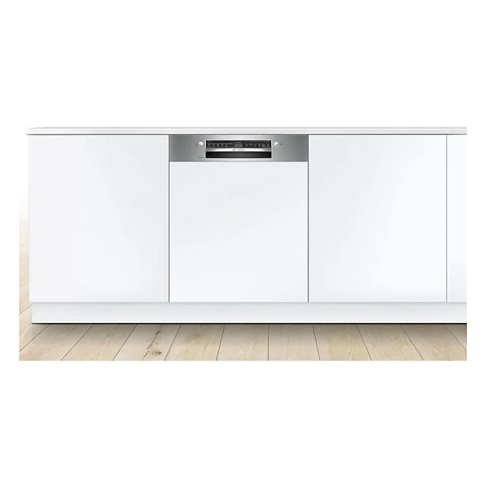 Lave-vaisselle semi-encastrable BOSCH SMI2HTS02E SER2 - 13 couverts - Induction - L60cm - 46 dB - Acier Brossé