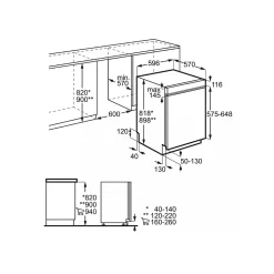 Lave-vaisselle tout intégré 60 cm ELECTROLUX KEGB7400IX