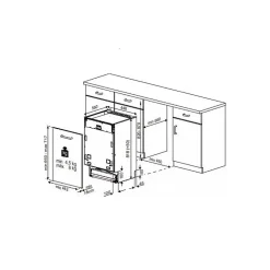 Lave-vaisselle tout intégré 45 cm BEKO BDIS38040A
