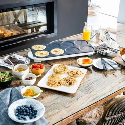 LIVOO DOC186 Crepiere électrique Maxi Crepes Party - Blanc