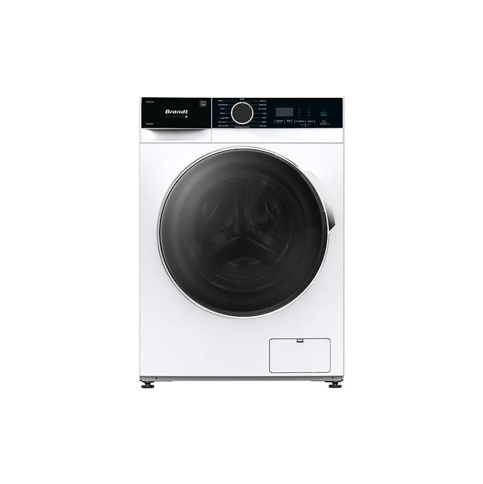 LL Front - 8 kg - 1400 trs - A-10% - Moteur induction - Elec. digits - BRANDT - WFB584QW1