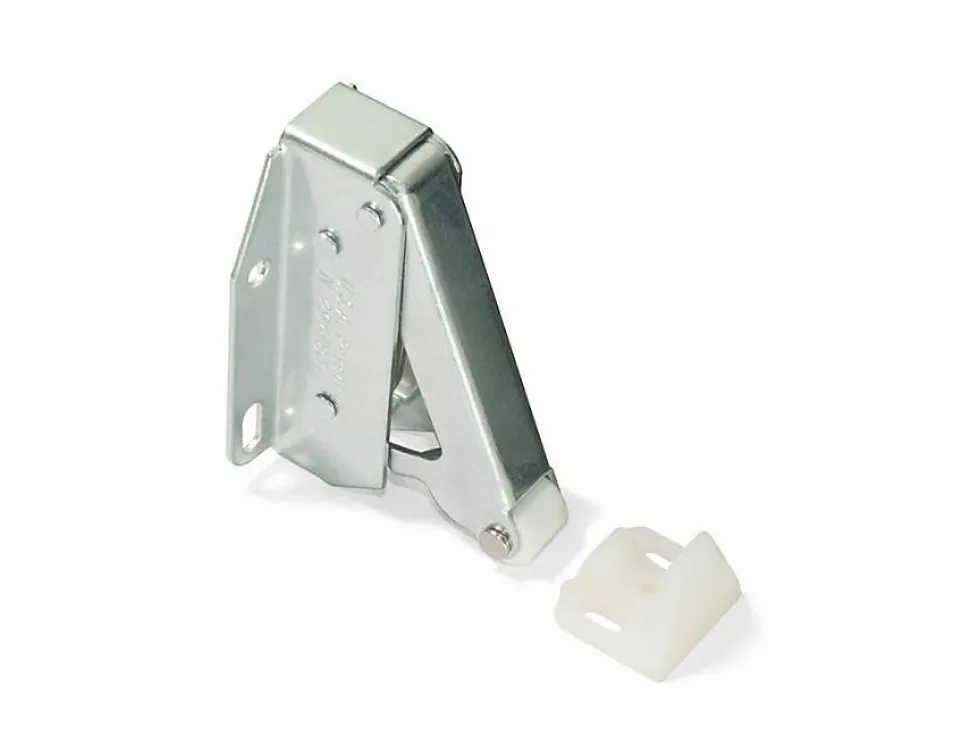 Loqueteau mécanique EMUCA Tip Latch 9109005 zingué, coffre acier nickelé 60 x 30 x 25 mm