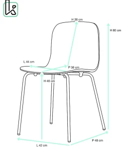 Lot 4 Chaises de Cuisine design Retro Siège Bois Pieds Chrome Rio (bois Clair)