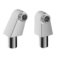 Lot 2 colonnettes carré GoodHome Mâle - Mâle G2 en laiton