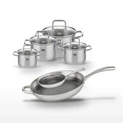 Lot 2 Poêles 24cm & 32cm Elo Relief Evolution et 4 Faitouts Elo Citrin